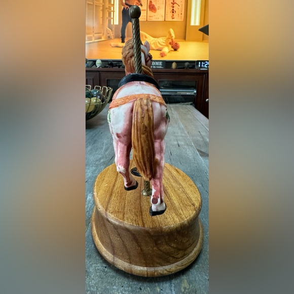 Albert E. Price Carousel Collection Horse Music Box Wood Base Limited Edition - Picture 5 of 6